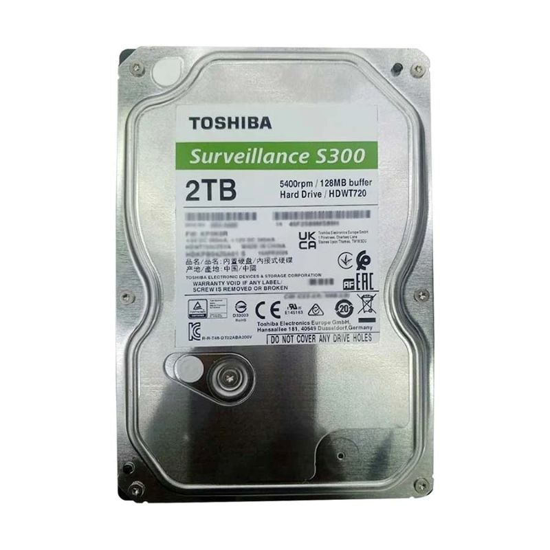 Toshiba S300 5400RPM 2TB Surveillance Hard disk